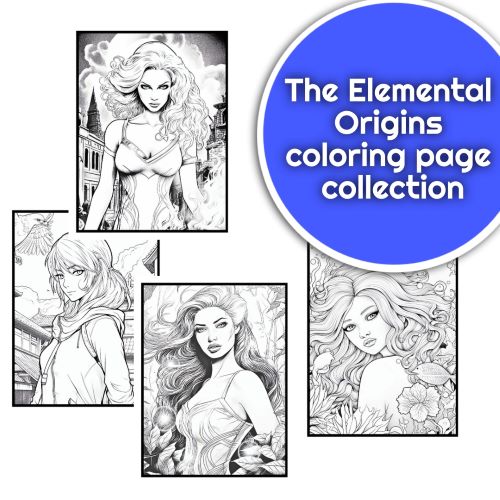 Image of four coloring pages to print out